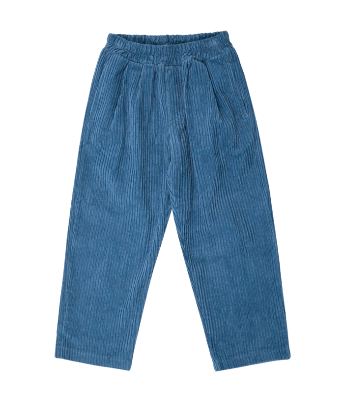 Blue Mid-Corduroy Pants