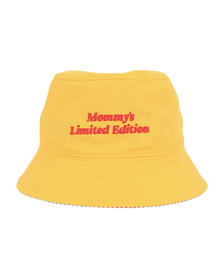 Yellow Mommy Reversible Bucket Hat