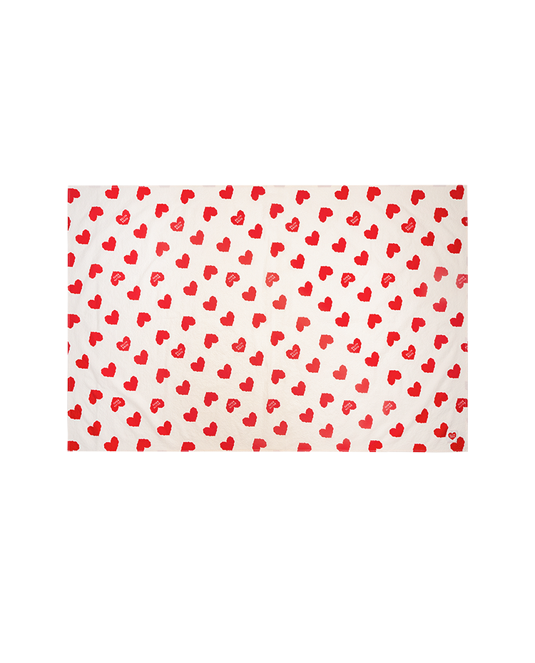 사은품★Cream BB Heart Pattern Polysucker Blanket