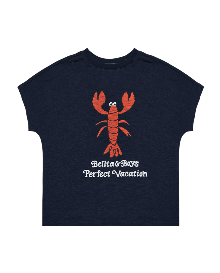 Navy Lobster Short Sleeve
