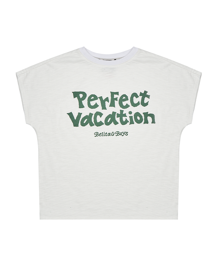 White Perfect Vacation Short Sleeve