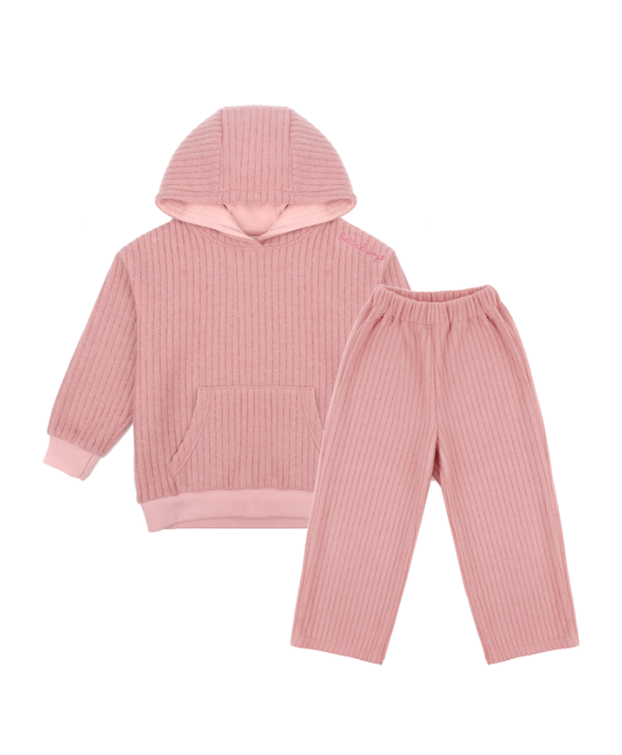 [SET] Pink Knit Hood
