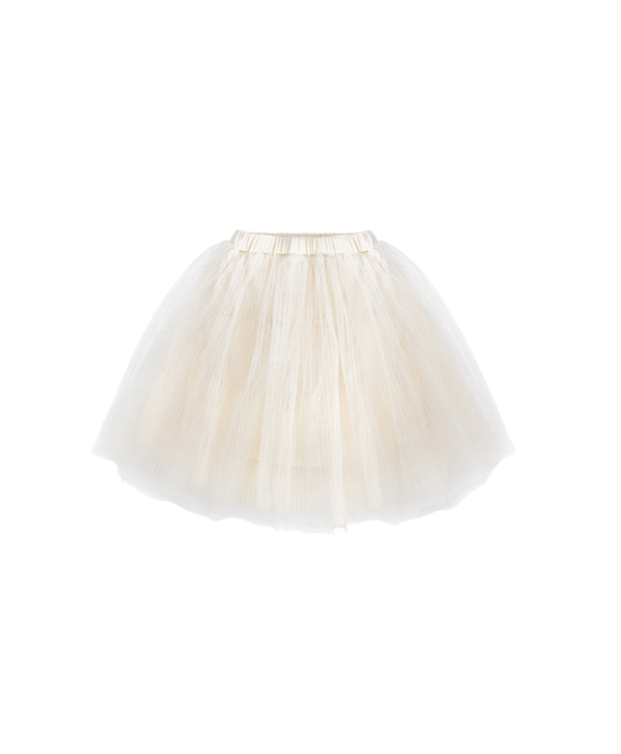 Cream Tulle Skirt