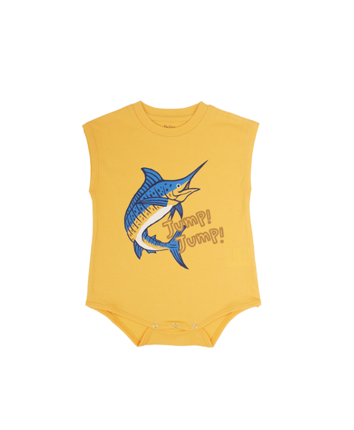 Organic yellow Tuna Bodysuit
