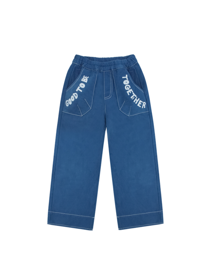 Blue Peached Trouser