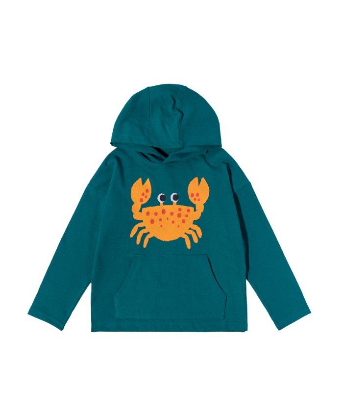 BlueGreen Crab Hood-T