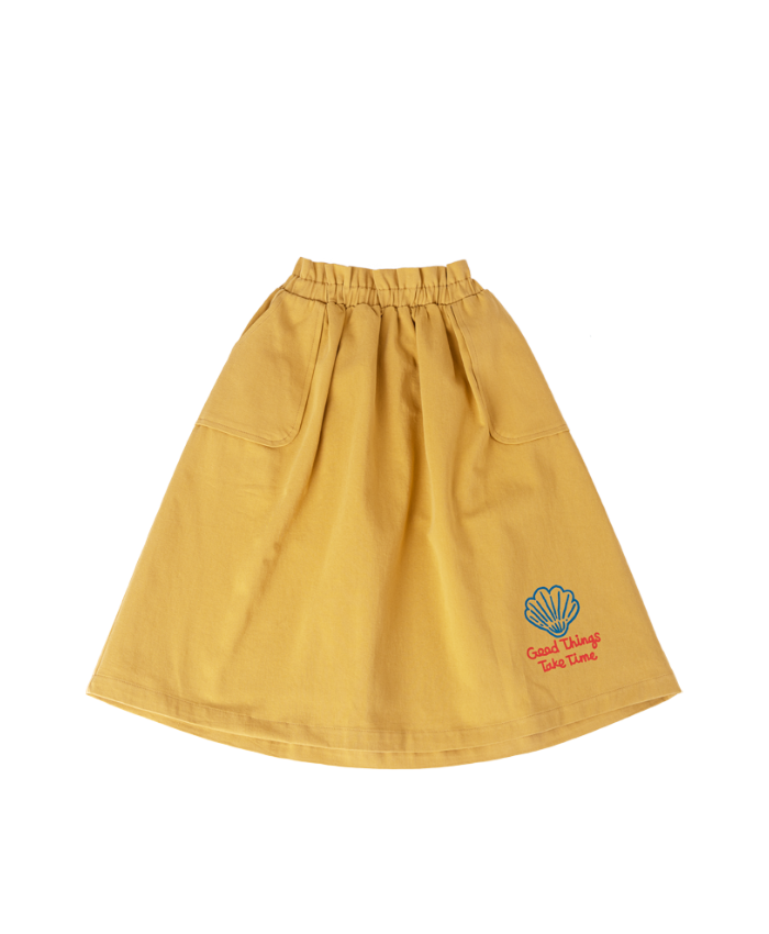 Mustard Shell Skirt
