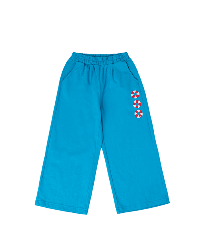 Ocean Blue Tube Pants