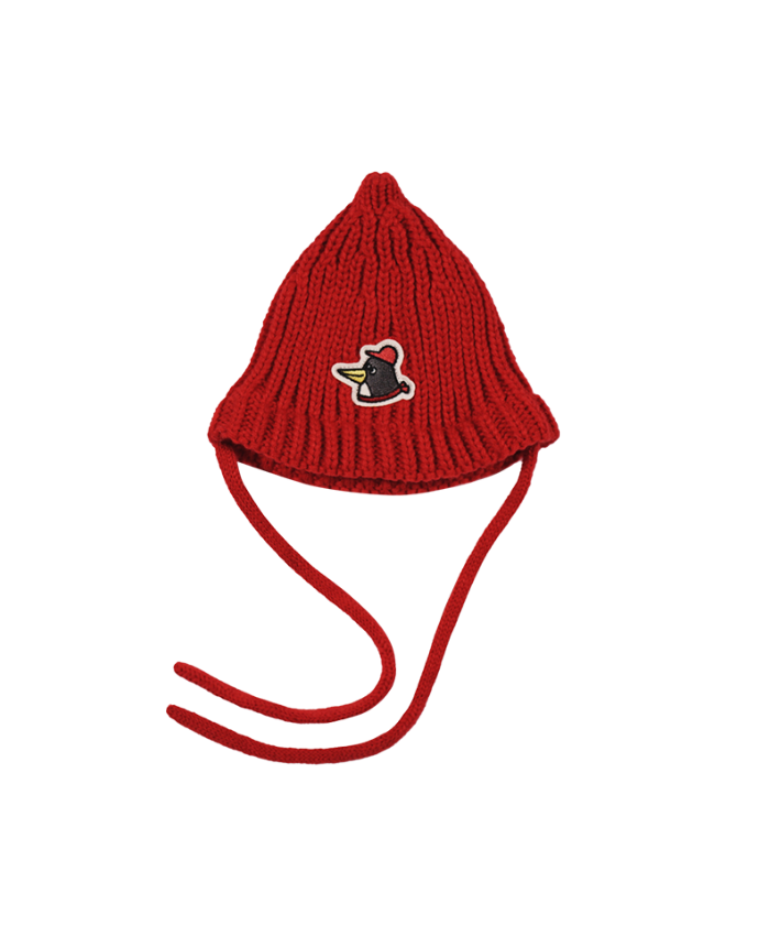 Small Red String Beanie