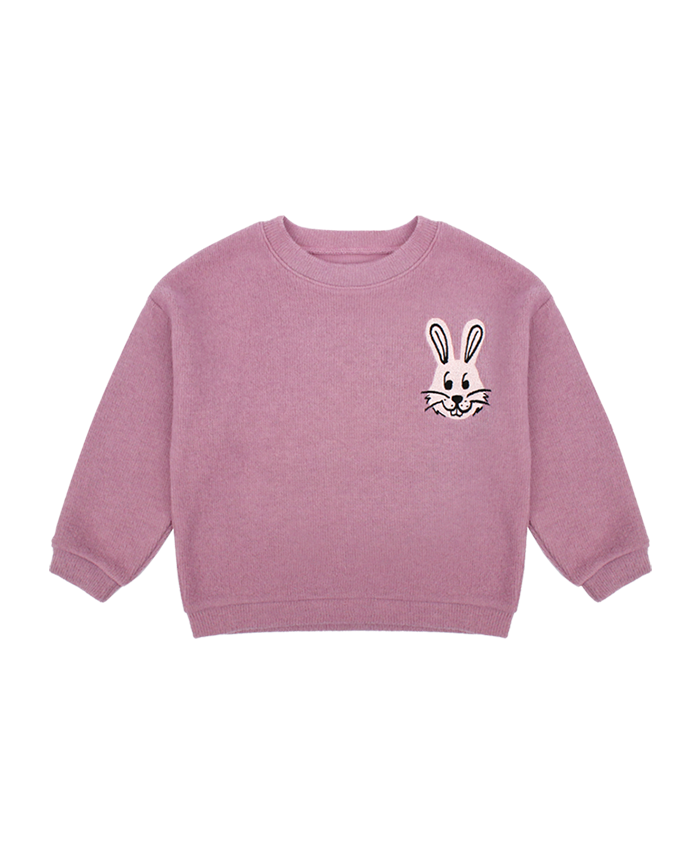 Lilac Rabbit Knit Sweater
