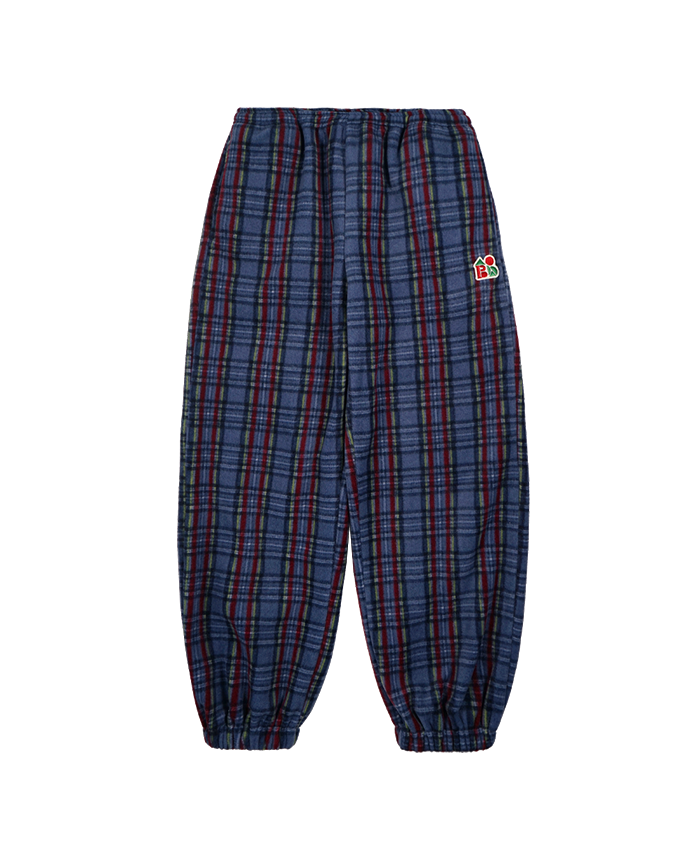 Navy BB Check Pants for Adult
