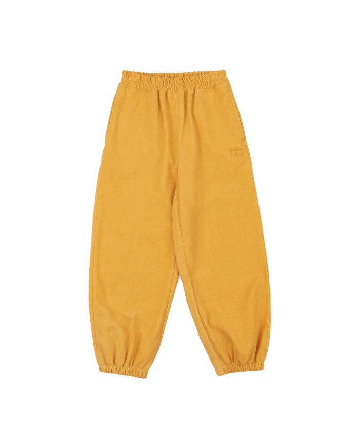 Yellow Thin Corduroy Pants