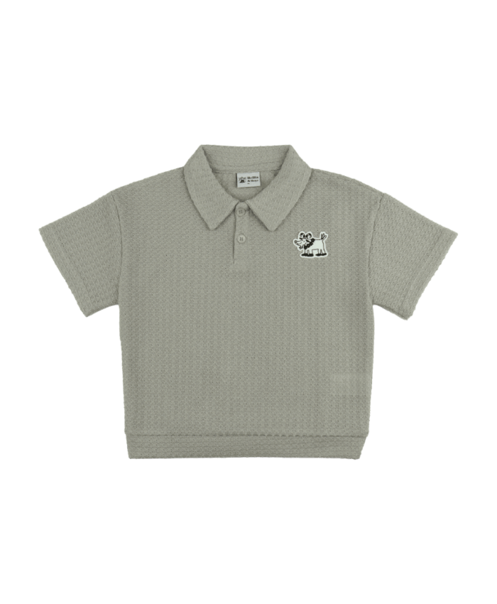 Grey Goat Knit Collar Shirt