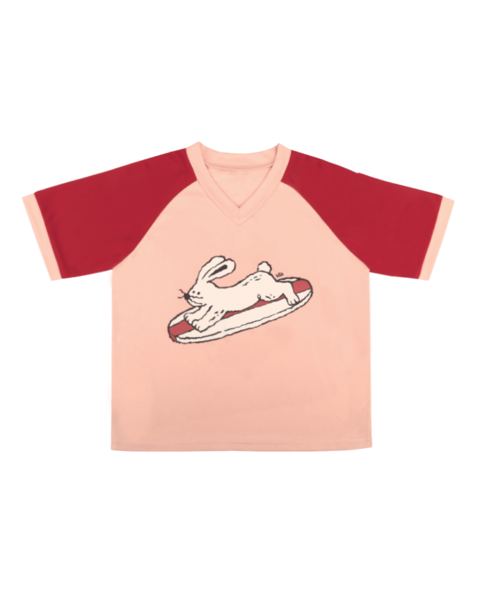 Pink Red Surfing Short Sleeve Jersey