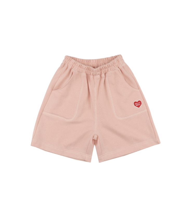 Pink Heart Stich Pocket Short