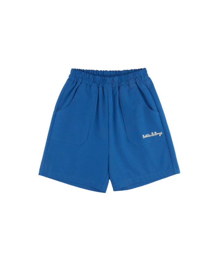 Blue B&amp;B Seersucker Shorts
